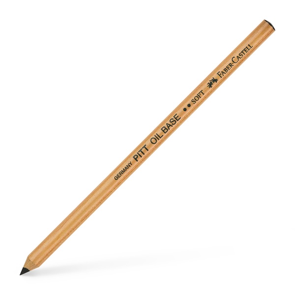 Олівець PITT на масляній основі м`який чорний, 112602 Faber-Castell