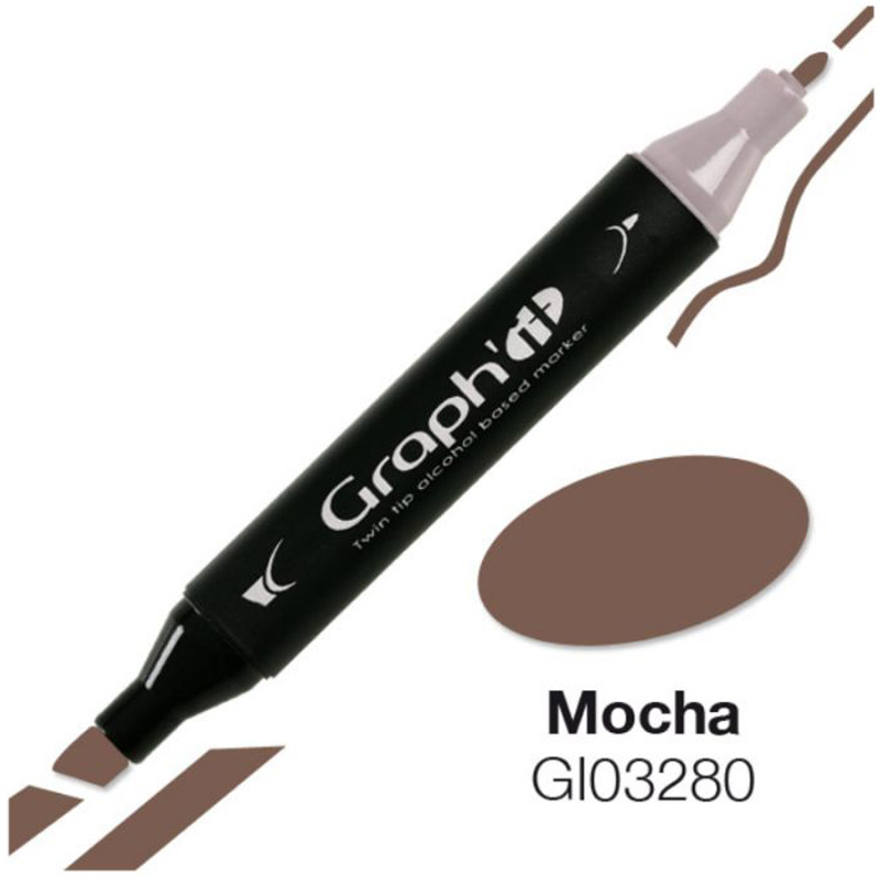 Маркер двухсторонний, Мокко (3280), GI03280 Graph`it