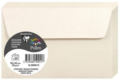 Конверт декоративний Pollen FT30 (90*140 мм)/120 г, Irid.cream/Райдужний кремовий, 50041C