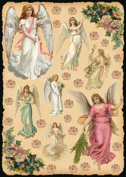 Карта декупажна 50*70 см, Янголи, 80 г/м², CAL.275 Calambour