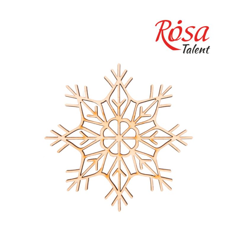 Заготівля Сніжинка 4, фанера, Д:10 см, 1шт, Rosa Talent (4)