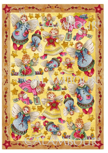Карта декупажна 35*50 см, Забавні ельфи, 60 г/м², DGE 41 Calambour