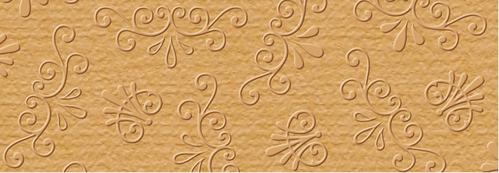 Картон дизайнерский тисненый "Рококо" 220г 23*33 см орехово-коричневий UR-61120075R