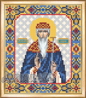 Схема для вышивания бисером иконы СБИ-088 "Вадим" 12*14 см ТМ "Чарівна мить"