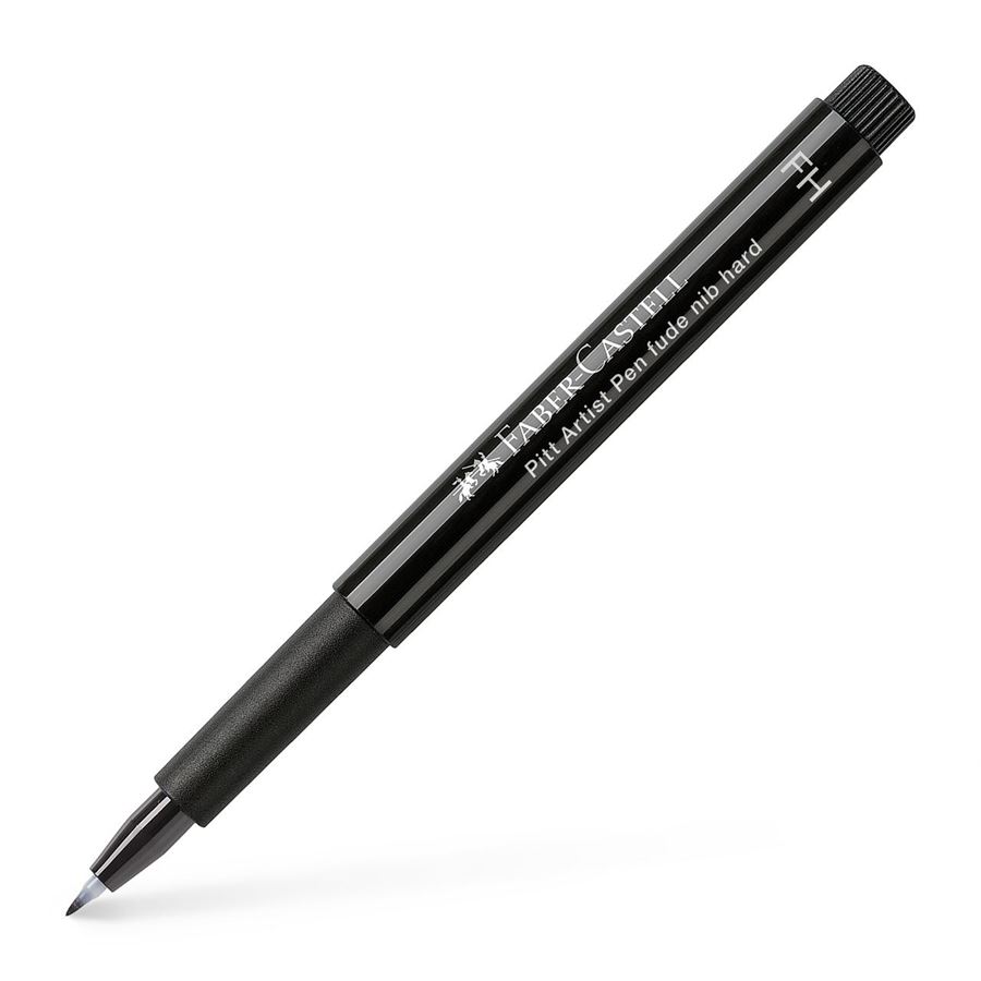 Ручка капілярна PITT Brush Artist Pen FUDE H чорна, 167895 Faber-Castell