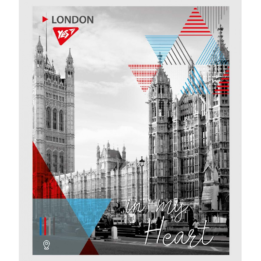 Тетрадь 96 лин. YES "City of your heart", 765310
