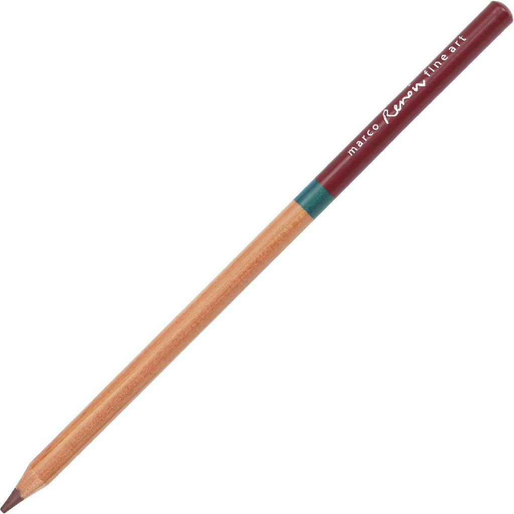 Карандаш цветной круглый Dark Brown (43) кедр, Fine Art Aqua, ТМ Marco