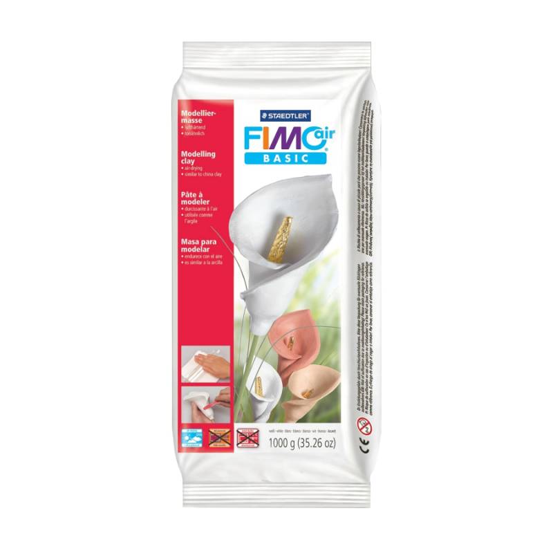 Пластика самозатвердевающая белая, 500 г, Fimo Air