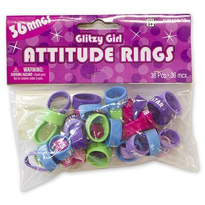 Кольцо Блестящая Девушка 36 шт, 1507-0902