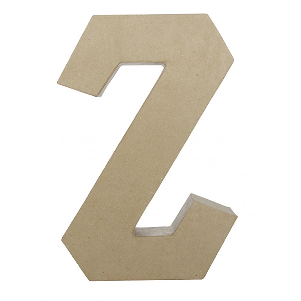 Заготовка из папье-маше Буква "Z" 5*20*30 см, AC419O ТМ "Clairefontaine"
