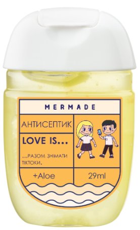 Антисептик для рук "Love is... вместе снимать тиктоки" 29 мл, MR0039, Mermade