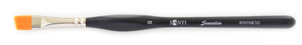 Кисть худож. синтетика "Santi Sensation", угловая, №8, 310751
