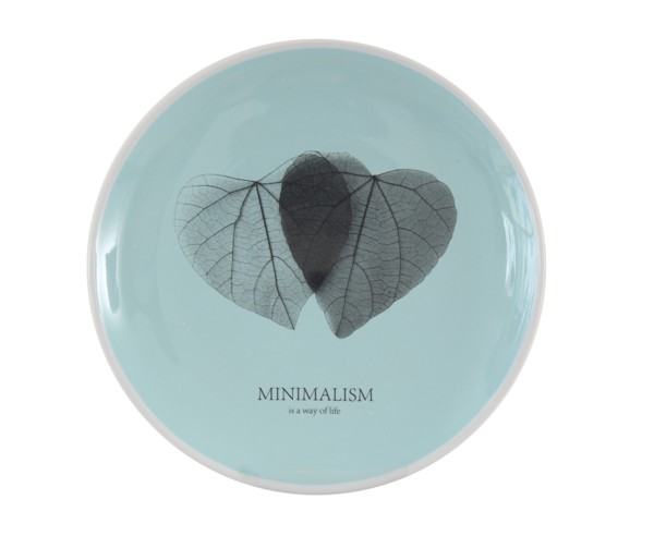 Тарілка десертна блакитна Minimalism, 17,5 см, HTK-010 Limited Edition