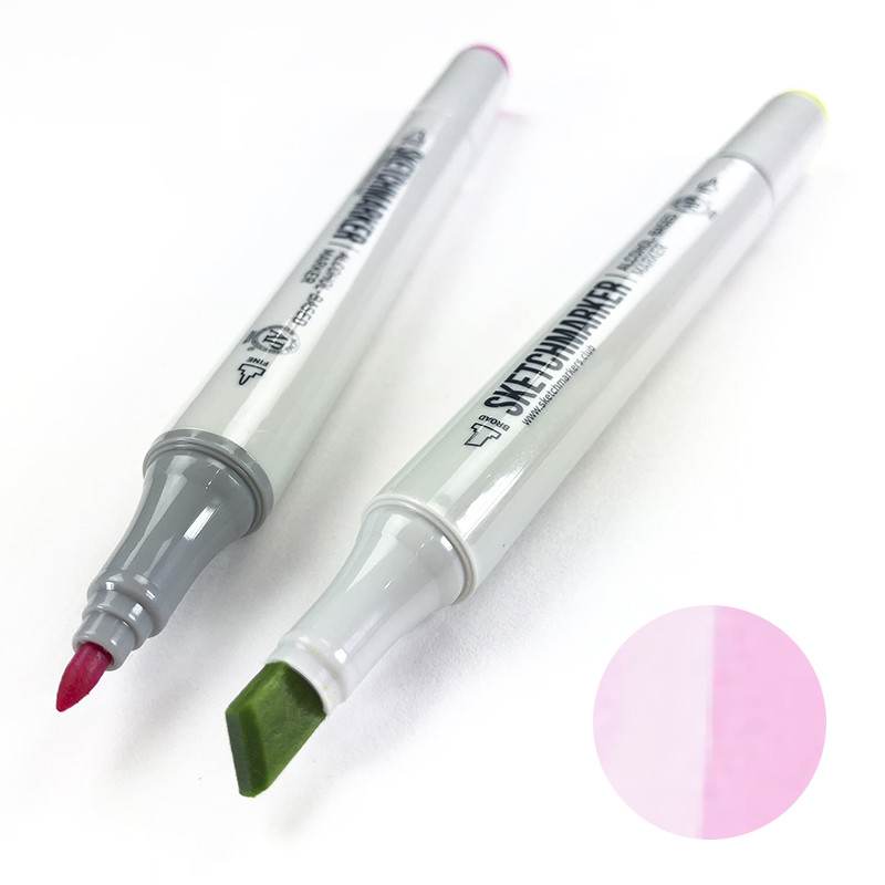 Маркер SKETCHMARKER, 2 пера: долото и тонкое, Pink Lavender - Розовая лаванда, SM-V104 3