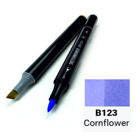 Маркер двосторонній SKETCHMARKER Brush Волошка, SMB-B123 3