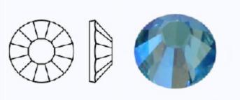 Стразы фольгированные 60000 AB/497-11-612/AQUAMARINE- ss12 (3,0-3,2 мм, 36 шт) M. C. Rose VIVA12