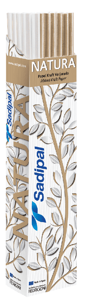 Крафт-бумага для дизайна цветная Natura Line 1*3 м 70 г/м2, 2 цвета в ассортименте, 11264 Sadipal