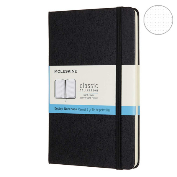 Записник Чорний медіум точка, Moleskine Classic, QP053