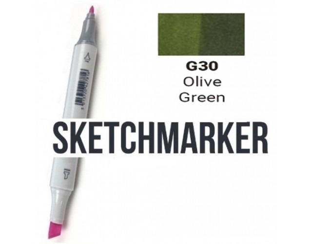 Маркер двосторонній SKETCHMARKER Оливковий зелений, SM-G30 3