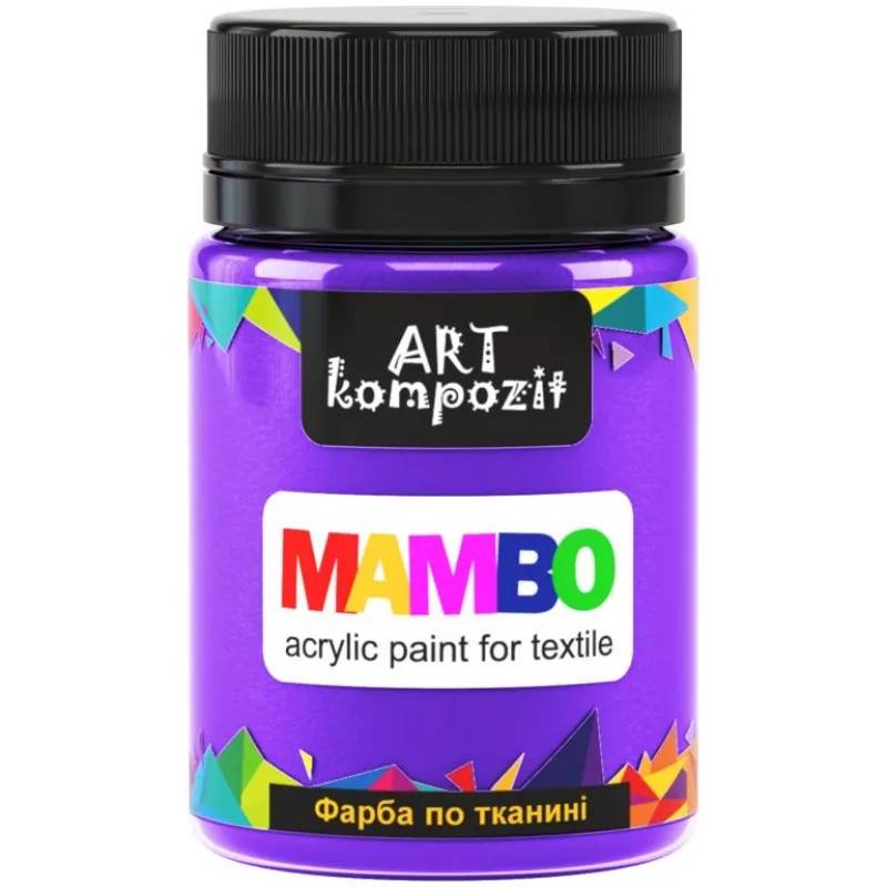 Фарба акрилова Mambo для тканин, Бузкові мрії (58), 50 мл, ART Kompozit