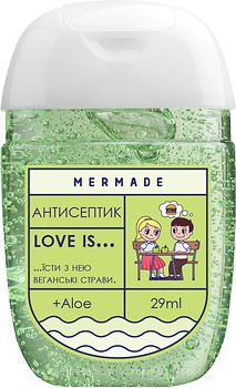 Антисептик для рук "Love is... їсти разом веганські страви" 29 мл, MR0041, Mermade