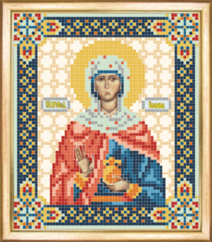 Схема для вышивания бисером иконы СБИ-082 "Иоанна (Жанна, Яна)" 12*14 см ТМ "Чарівна мить"
