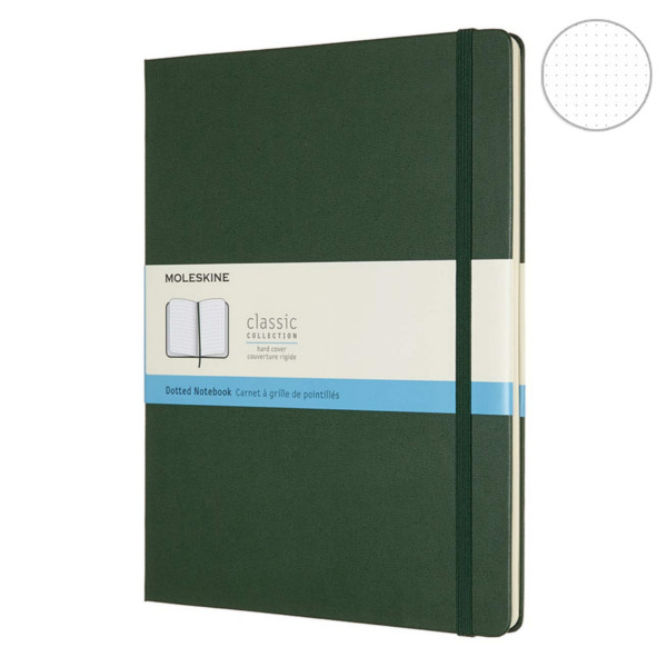 Записник Миртовий Зелений великий точка, Moleskine Classic, QP093K15