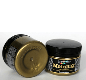Фарба акрилова емаль Metalliq Kompozit римське золото 0,1 кг
