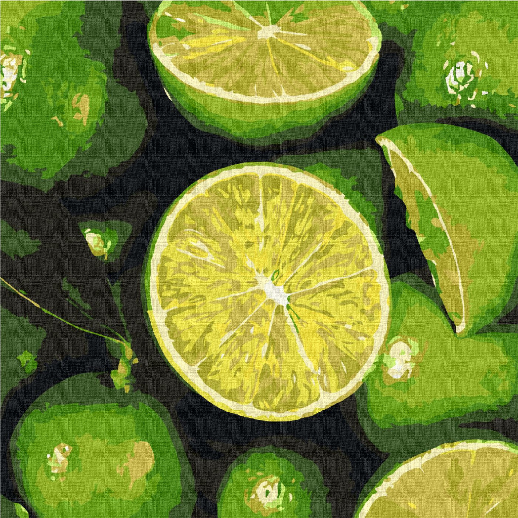 Картина по номерам 25*25 см "Сочная клубника", KHO5647 