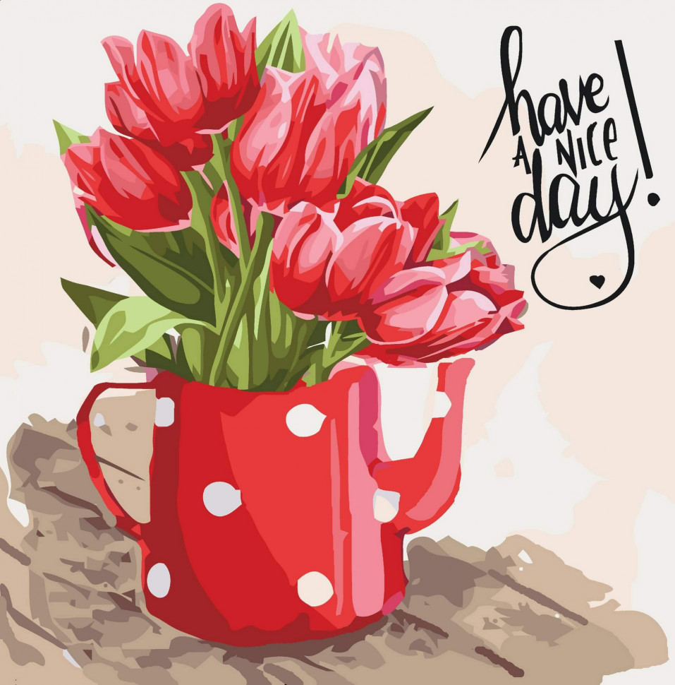Набір для розпису по номерах 40*40 см "Have a nice day", 12108-AC