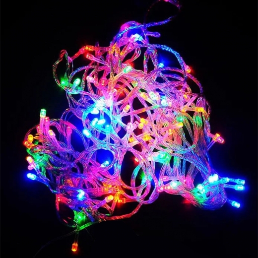 Електрогірлянда "Novogod`ko" світлодіодна нитка 5 м, 100 LED, багатокольорова, мерехтіння, 973765