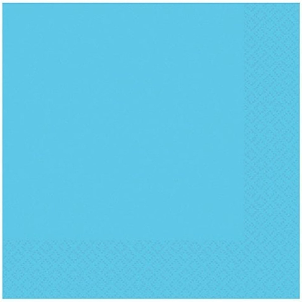 Серветка Caribbean Blue, блакитна, 33 см 16 од, 1502-1094