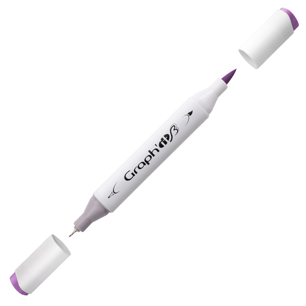 Маркер двосторонній Brushmarker, Античний фіолетовий (6153), GI86153 Graph`it