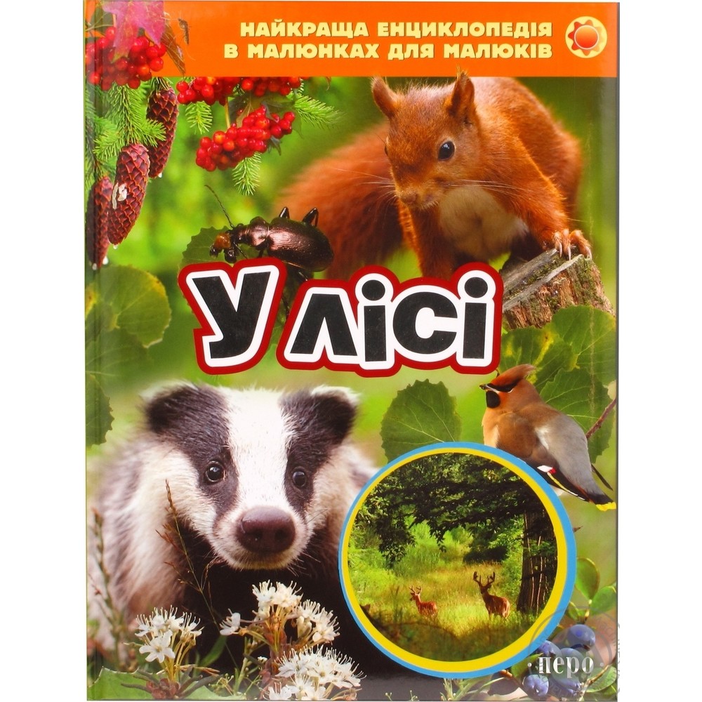 Книга "Найкраща енциклопедія в малюнках для малюків. У лісі" (у)