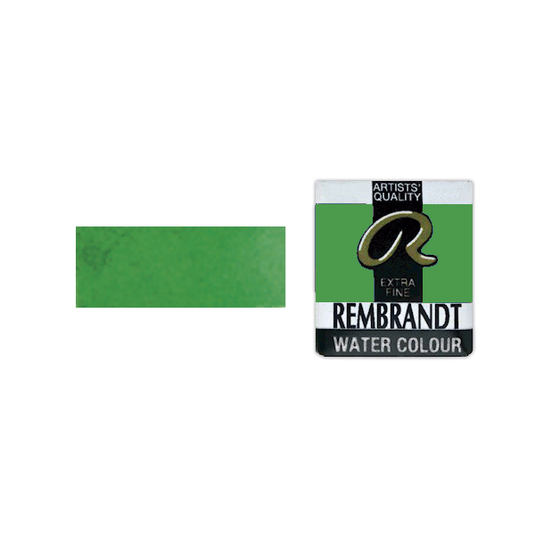 Краска акварельная Rembrandt 615 Изумрудный зеленый, кювета, Royal Talens 2