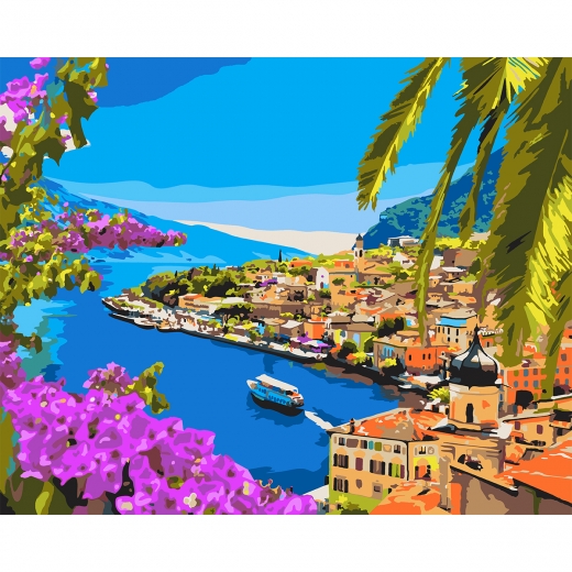Картина по номерам 40*50 см "Утро на берегу", 954184