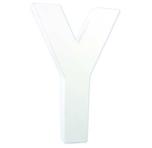 Заготовка из папье-маше Буква "Y" 3*14*20,5 см, AC724C ТМ "Clairefontaine"