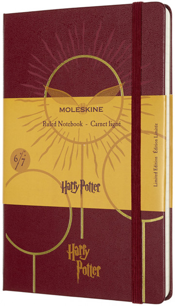 Блокнот Бордо средний 6/7 линейка, Moleskine Harry Potter, LEHP02QP060F