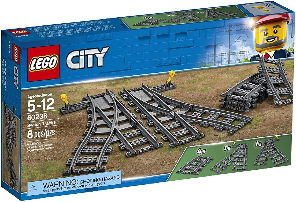 Конструктор Lego City "Стрілочний перевід". 60238