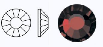 Стрази фольговані 90120/497-11-612/GARNET- ss12 (3,0-3,2 мм, 36 шт.) M.C.Rose VIVA12