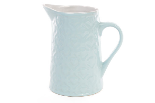 Кувшин керамический 860 мл, светлый голубой, 593-228