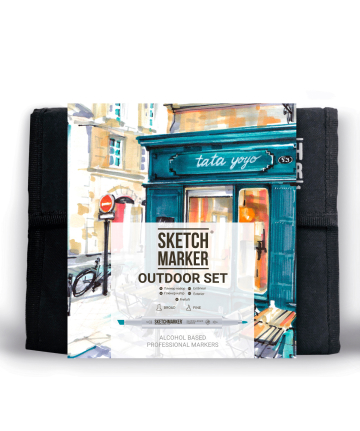 Набор маркеров SketchMarker Outdoor, 36 шт+сумка органайзер, SM-36OUTD 2