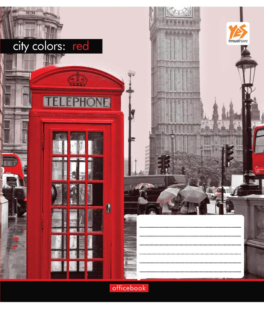 Зошит 48 лін. YES City colors-17, 761118 (9084)