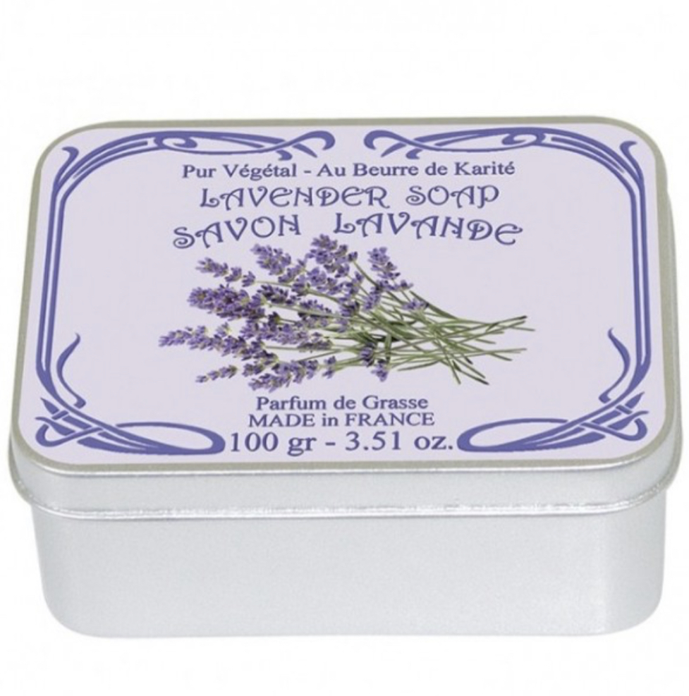 Мило "Лаванда" 100 г, метал. коробка, М97205