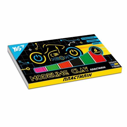 Пластилін 6 кол. "Ultrex" 120 г, 540607 Yes 2