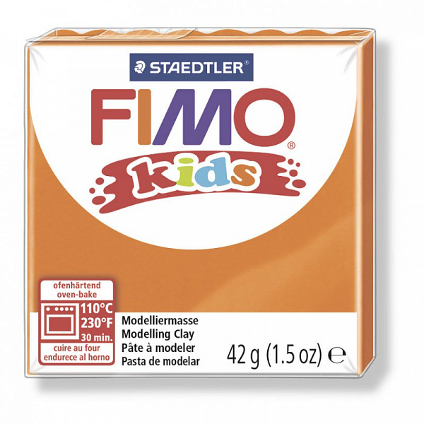Пластика Fimo kids, оранжевая, 42 г 1