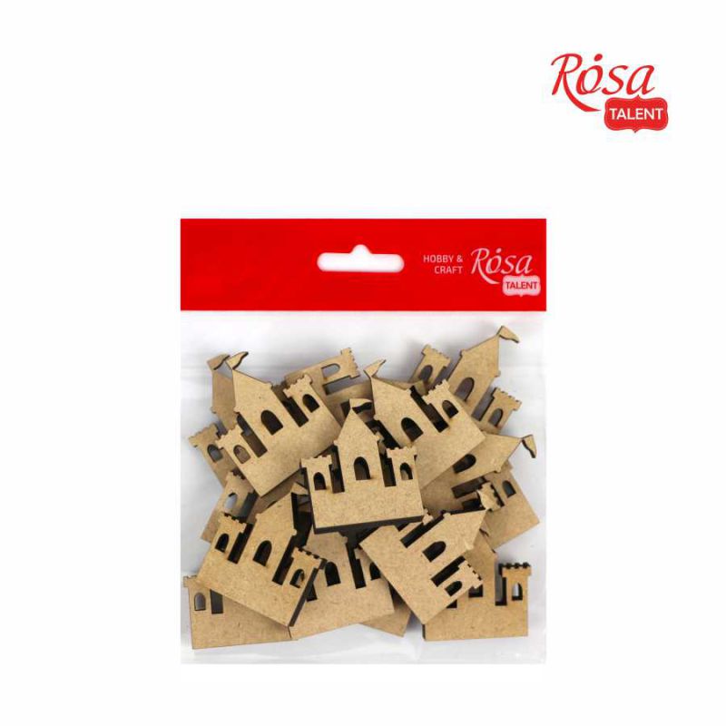 Міні-заготовка Замок, МДФ, 3,9*4,4 см, 1 шт, Rosa Talent (15)