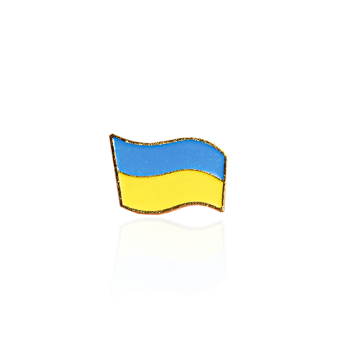 Значок "Флаг Украины" маленький 12*8,5 мм, арт.001