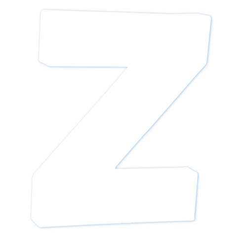 Заготовка из папье-маше Буква "Z" 1,5*10,5*12 см, AC755C ТМ "Clairefontaine"