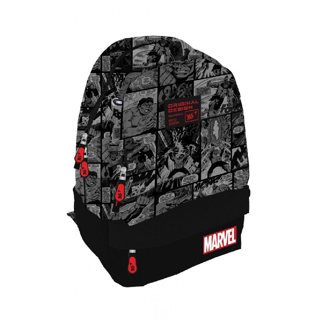 Рюкзак школьный YES T-111 "Marvel.Avengers", черный/серый, 552281